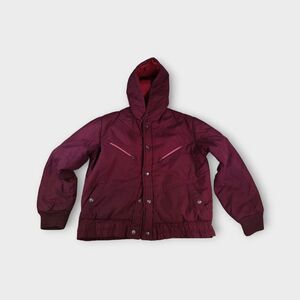 Mens Vintage Chess King Red XL Multi-Layer Coat with Hood 880